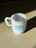 Neat Milk Glass Mugs